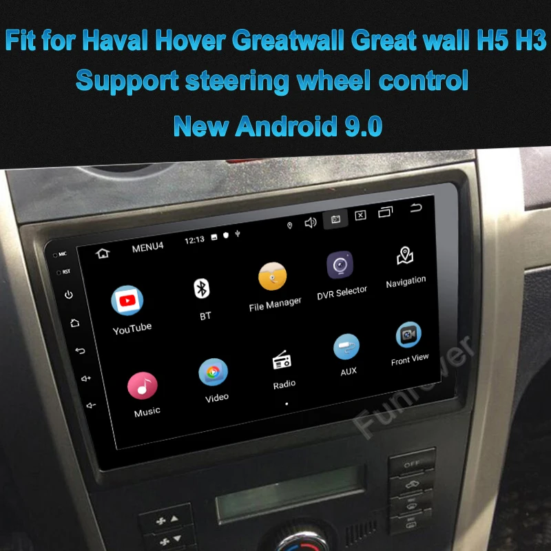 Clearance Funrover 2.5D+IPS android 9.0 car radio multimedia player for Haval Hover Greatwall Great wall H5 H3 car dvd gps navigation RDS 1