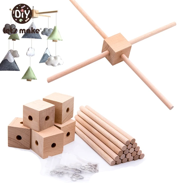 Let's Make Baby Toys 0 12 months Mobile On The Bed Toys For Babies Bed Bell Rattles On The Bed DIY Educational Toys For Infants 4