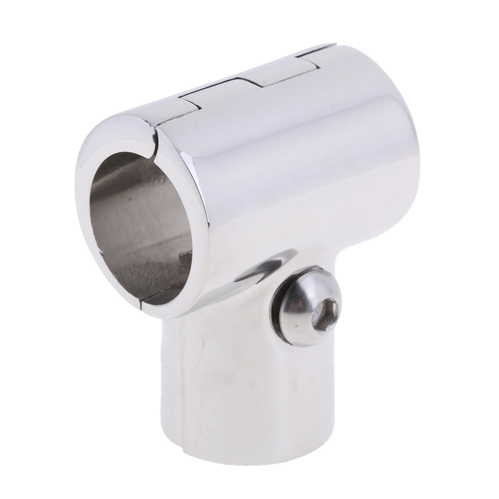 

2pcs Boat Handrail Fittings 60 Degree T/Tee Hinged/Split , 1 inch Pipe Hand Rail Tee, Marine 316 Stainless Steel