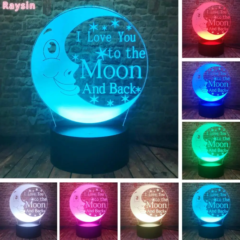 Подарок на день Святого Валентина Amroe подарок Романтичный Я люблю тебя Луна 7