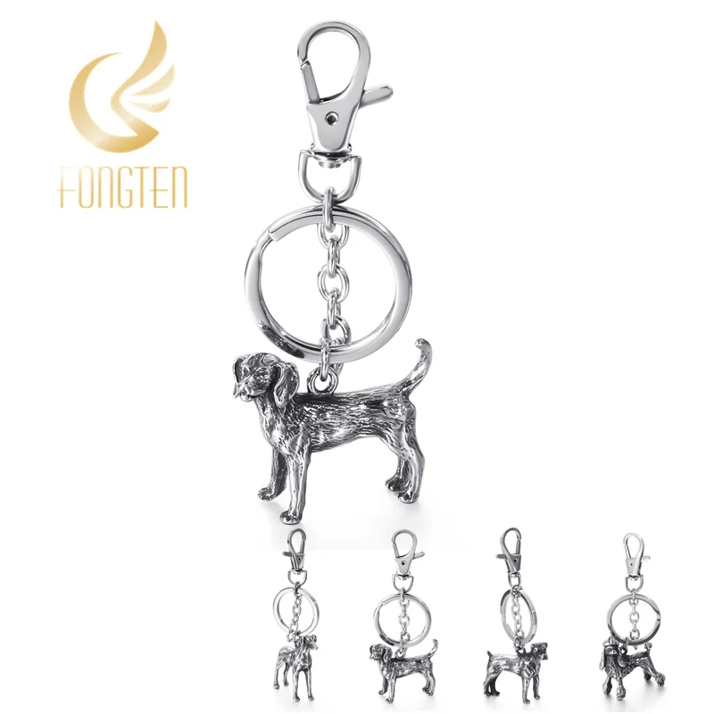 

Stainless Steel 316L Pet Dogs Keychain Retro Creative Gift
