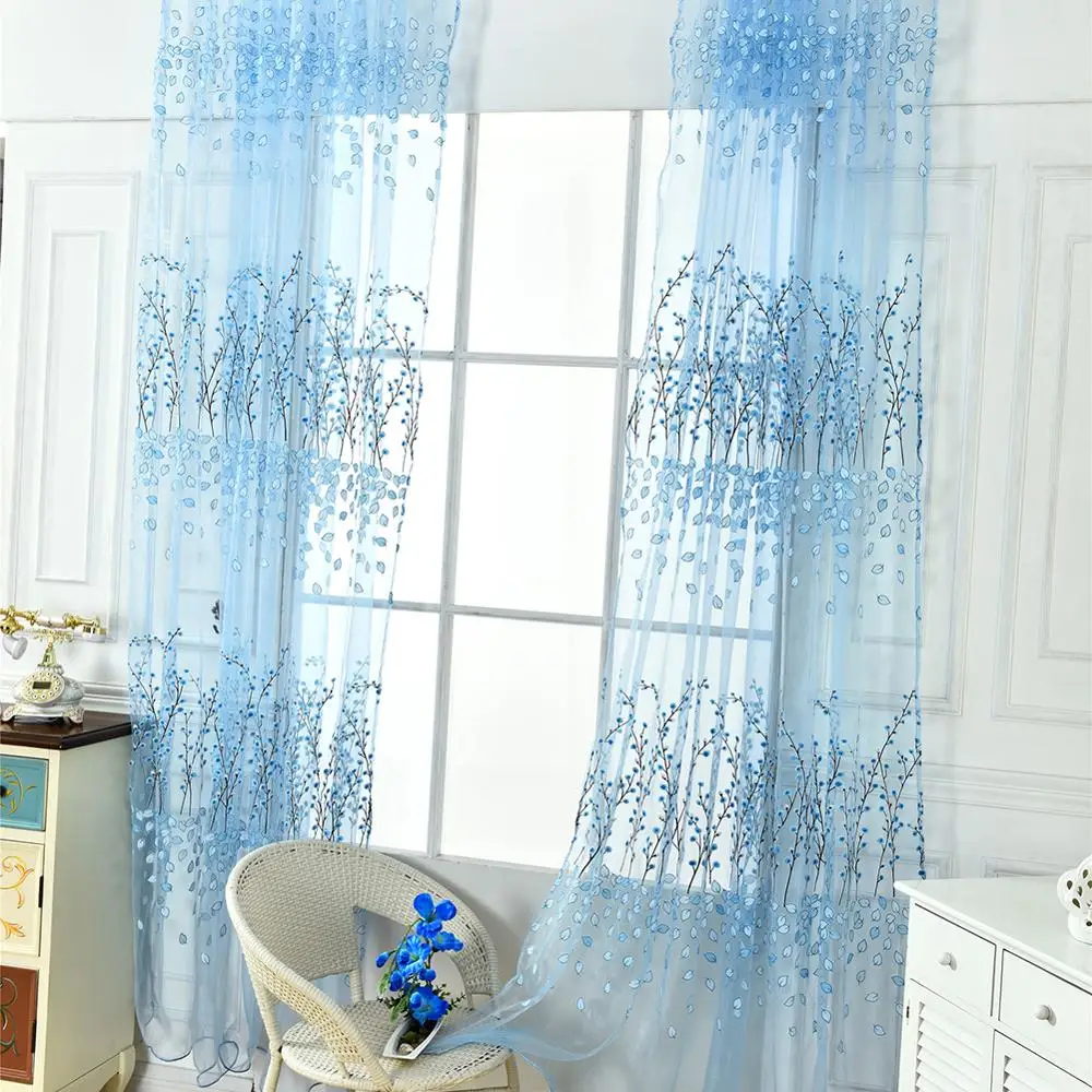 

200x100cm 1pc Curtain Rustic Wintersweet Pattern Print Window Curtain Panel Bedroom Nursery Decor Curtain Home Decor Wall Decor