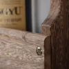 Wooden Wall Mounted Wine Glass Holder Wine Bottle Storage Rack Storage Stand Home Organizer Kitchen Shelf - Light Color 4