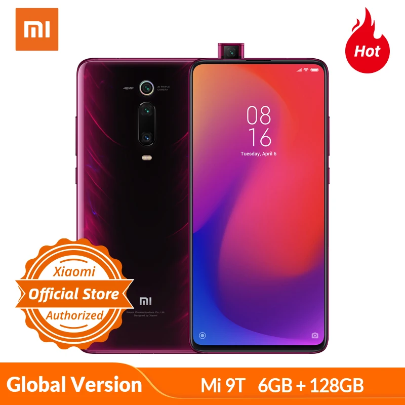 Продажа Xiaomi Redmi Mi 9T K20 6GB 128GB глобальная версия Смартфон Snapdragon 730 мобильный телефон 48MP камера 4000mAh 6,39