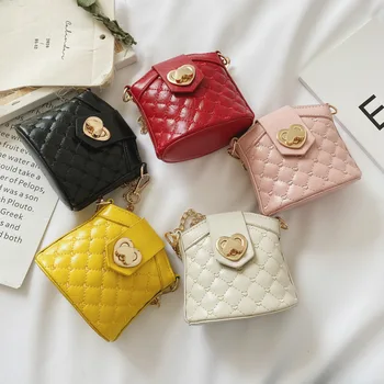 

Children's bucket bag 2020 spring and summer new Korean fashion small fragrance purse girls accessories messenger bag foreign