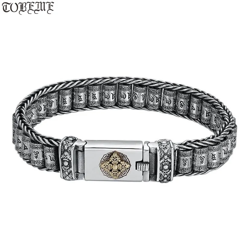 100 品質保証 Bangles 925スターリングシルバー仏教ブレスレット チベットの祈りのホイール 6つの単語 ヴィンテージ 手作り Bracelets セールsale Blog Mojeambulance Cz