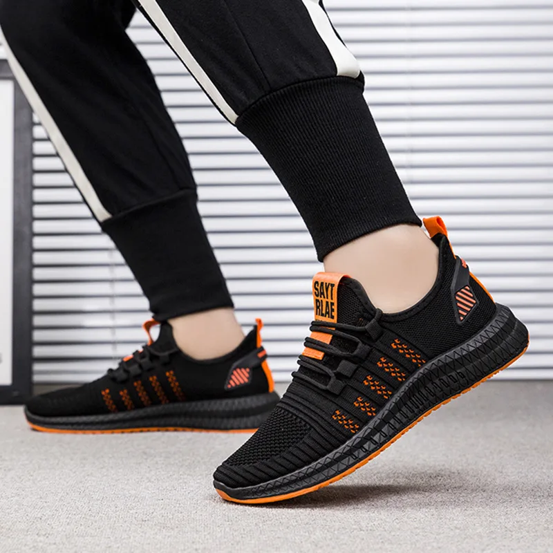 

Casual sneakers men's vulcanized shoes boys fashion black stripe comfort sneakers man fall breathable shoes