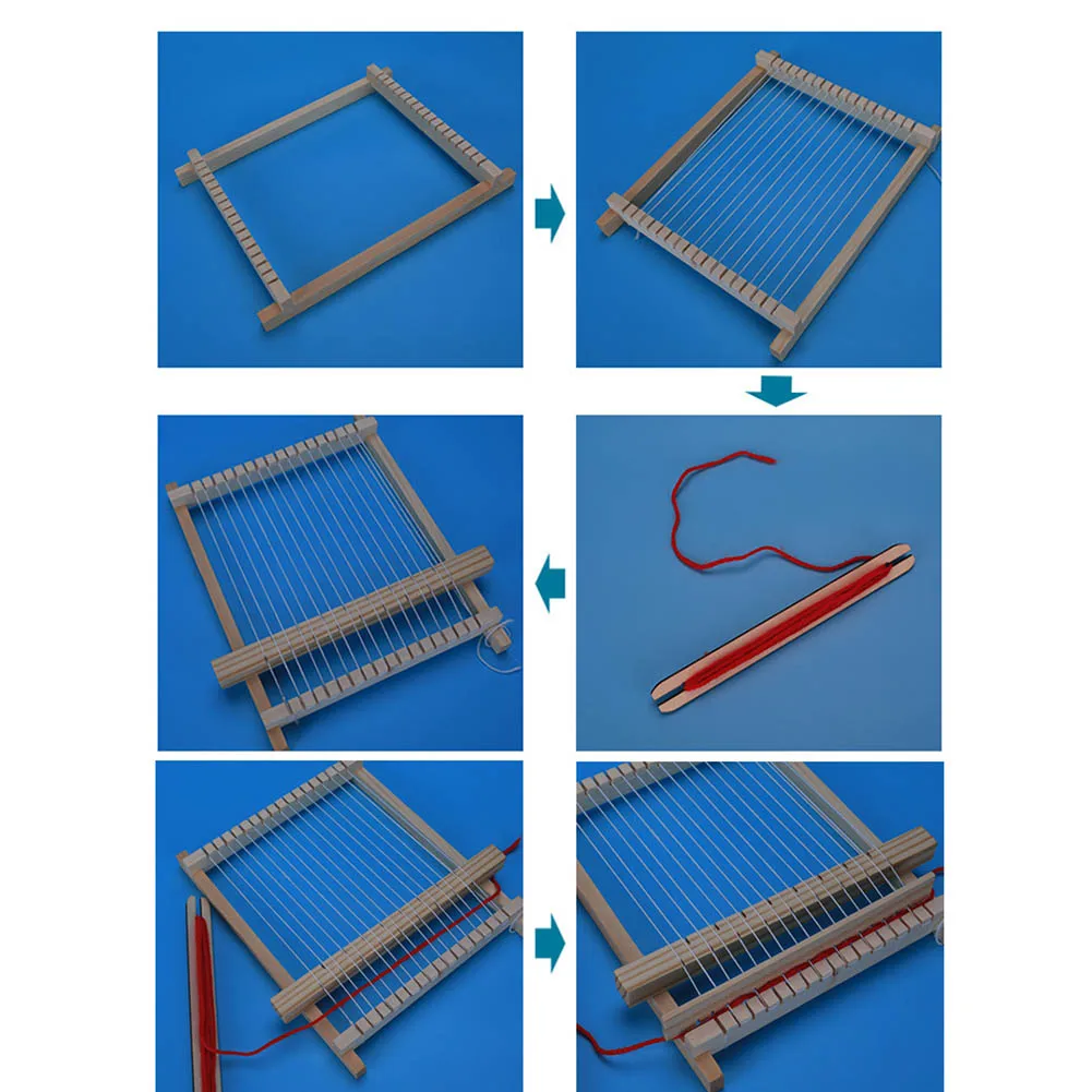 Научная модель продукта Руководство DIY домашний ткацкий станок ручного вязания детей обучающая игрушка MYDING