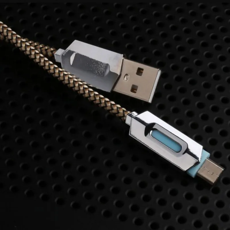 

High Quality Practical Illuminate Data Line Universal Intelligent Charging Data Cable For Android Mobile Phone