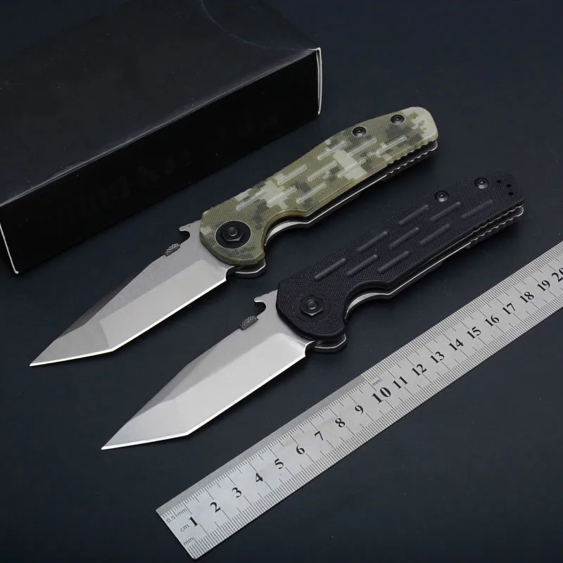 Высококачественный складной нож 9CR18 лезвие из холодной стали спереди G10 +
