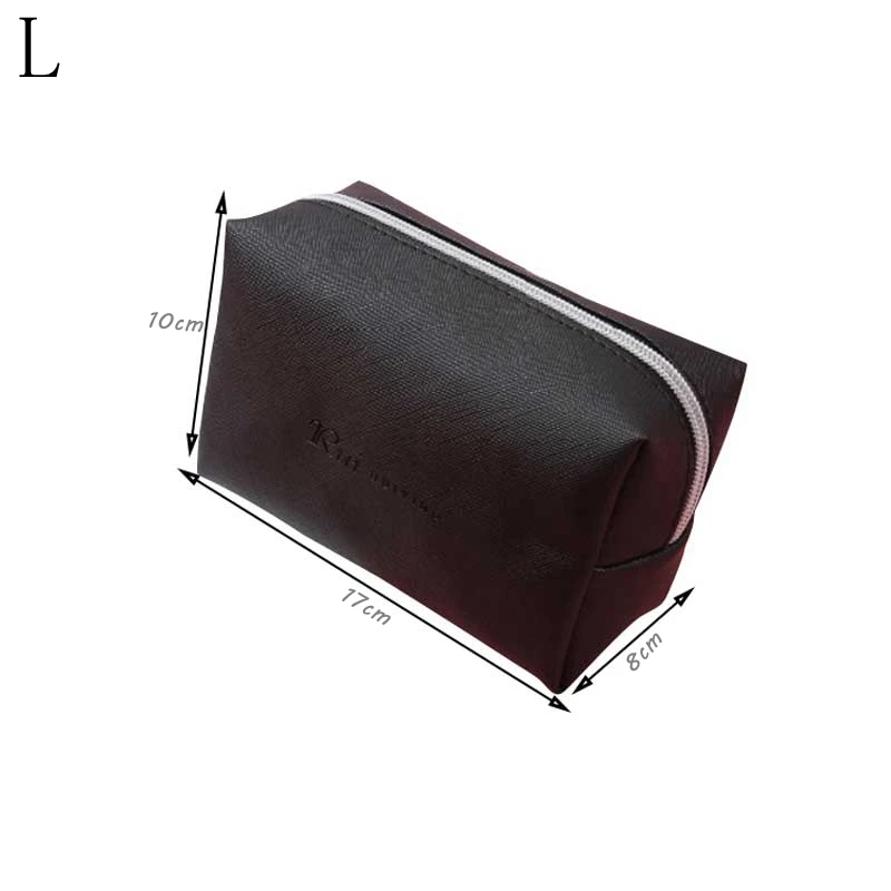 L-17 x 8 x 10cm Простой черный кожаный чехол-карандаш, вместительный деловой Чехол-карандаш для детей, школьные, офисные, Подарочные принадлежности, креативные канцелярские принадлежности - Цвет: L-17 x 8 x 10cm