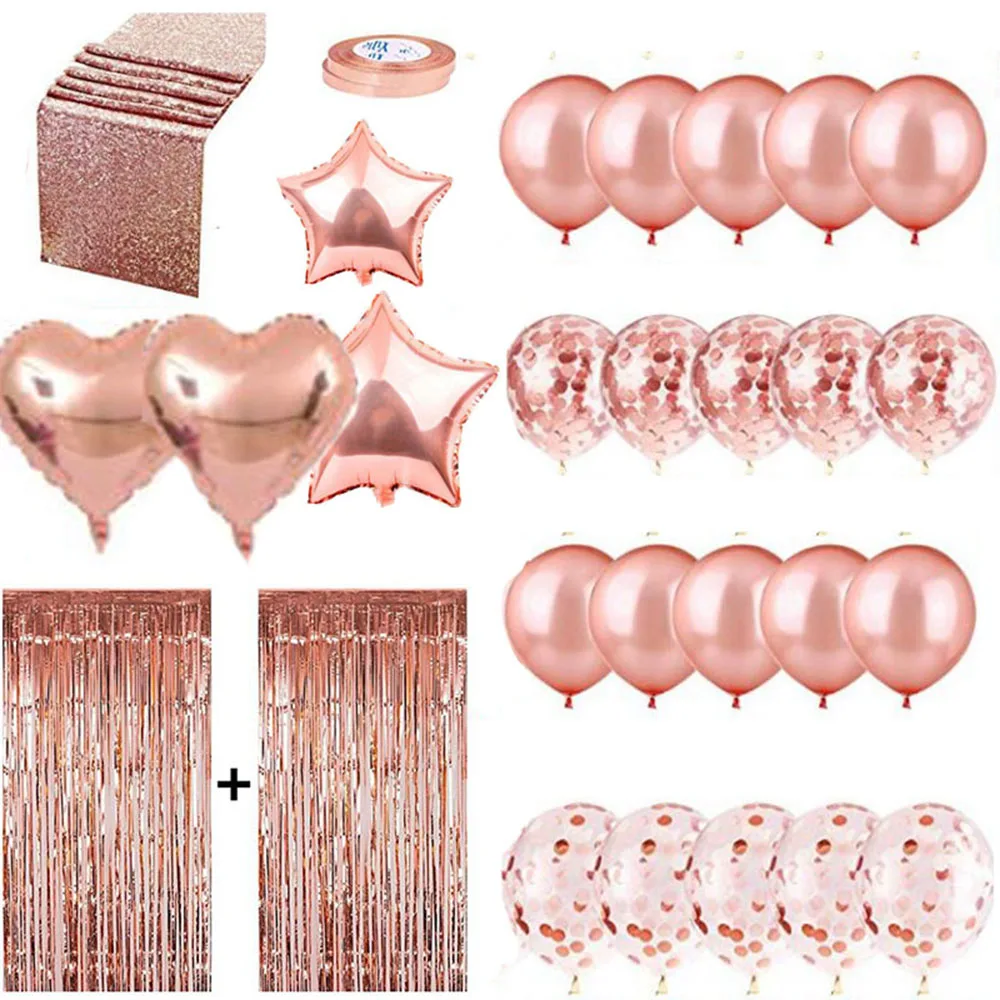 

Confetti Balloons 12" Shining Party Balloons with Paper Confetti 2 Rain Curtains Birthday Party Wedding Baby Shower Decoration