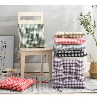 

Hot Sale Style Lattice Crystal Velvet Home Cushion Thick Warm Pad Office Student Cushion New Chair Cushion Wholesale