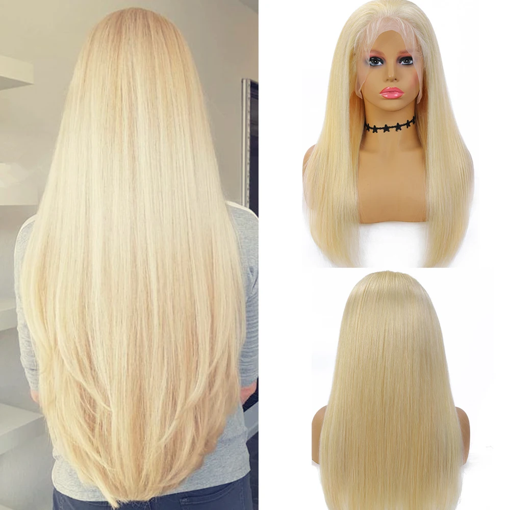Бразильские Remy 13X4 парики фронта шнурка Длинные прямые Brwon 33 Бург красные светлые