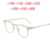 Anti-blue Light Half Frame Farsighted Glasses Male Female Elderly Reader Eyeglasses Magnifier +0.5 +1.0 +1.5 To +4.0 1