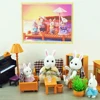New Children Toys DollHouse Accessorie 1/12 Girls Games Forest Animal Home Miniature Doll 3 Inch Diy  Collectible Toys For Girls 2