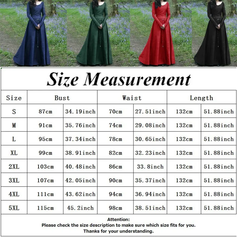 new Halloween Cosplay Costumes Scary Vampire Witch Costume for Women Medieval Maxi Dress