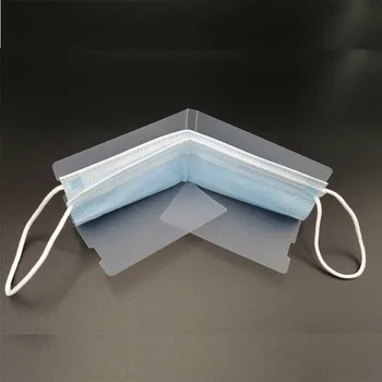 

2pcs Portable Disposable Mouth Mask Holder Storage Clip Face Masks Storage Box Container Dust-proof Mask Case Storage Organizer