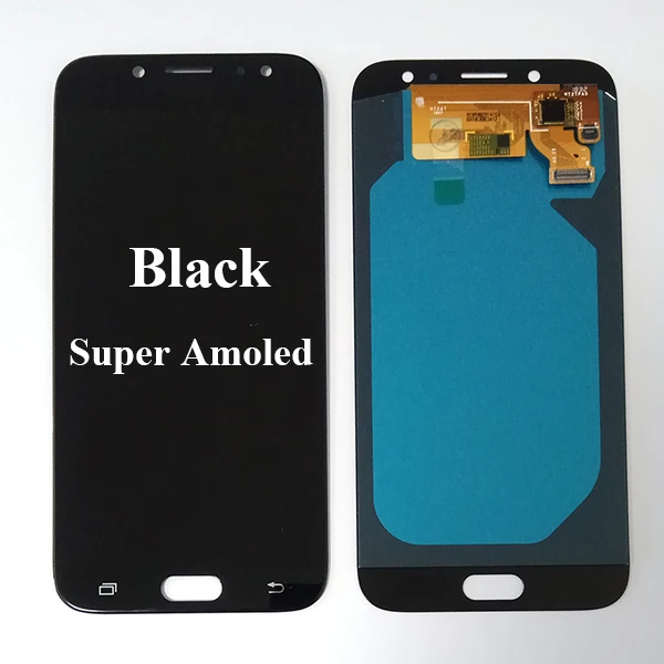 Черный AMOLED ЖК-дисплей для SAMSUNG Galaxy J7 Pro J730 ЖК-дисплей с сенсорным экраном J730F J730FM/DS J730F/DS J730GM/DS lcd Pantalla - Цвет: Черный