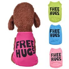 Fashion New Pet Vest Summer Breathable Comfortable Text Pattern Dog Cat Pets Clothing Small Medium Dog Shirts Puppy Autumn T-shi