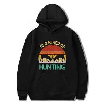 

I'd Rather Be Hunting Hoodie Sweatshirts Fleece The Mandalorian Men Hoodies Autumn Winter Hooded Streetwear Fashion Sportswear