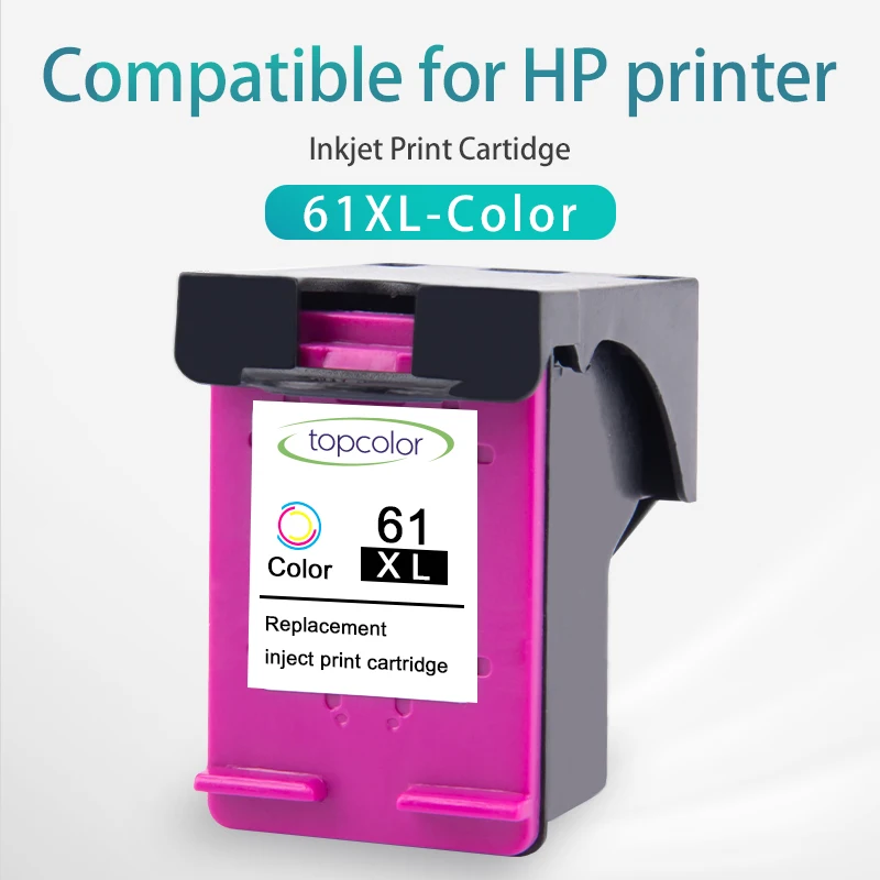 

Topcolor 61XL Replacement for HP 61 hp61 XL Tri-Color Ink Cartridge for hp Printer DeskJet 1050 1055 2000 J510c J410d J210d J310