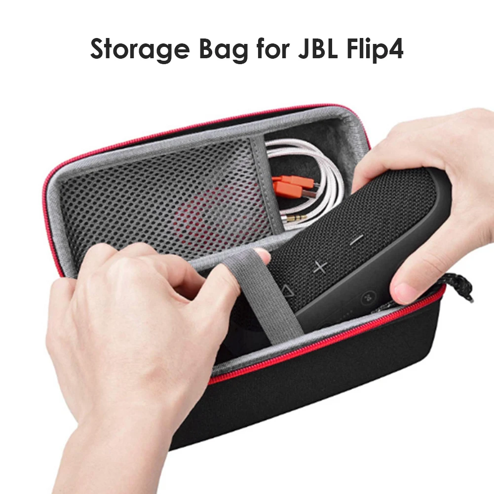 Estuche de transporte de viaje para altavoz JBL Flip 4, estuche de almacenamiento portátil con recubrimiento duro impermeable