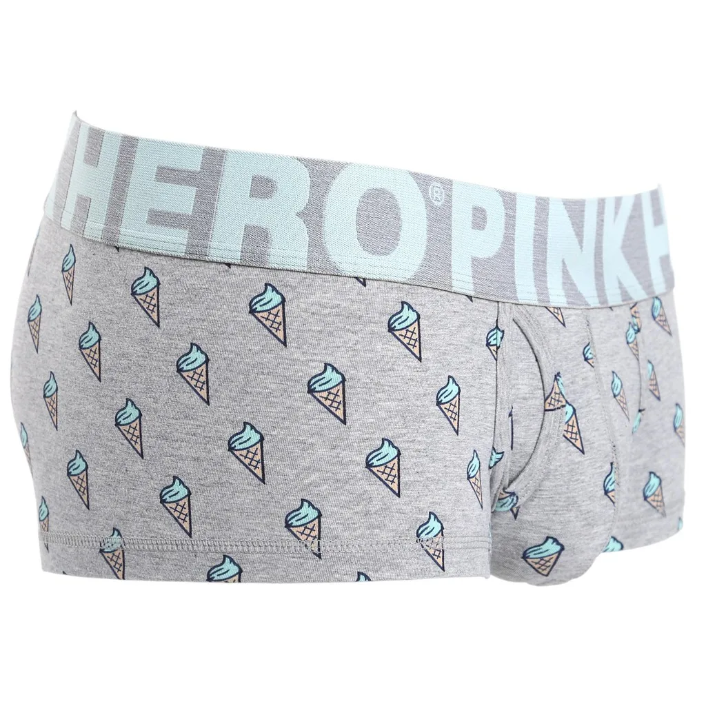 Pink Heroes мужские трусы-шортики, хлопковое нижнее белье, трусики сексуальные шорты для мужчин, нижнее белье трусы-боксеры masculina, мужское нижнее белье, трусы-боксеры с изображением