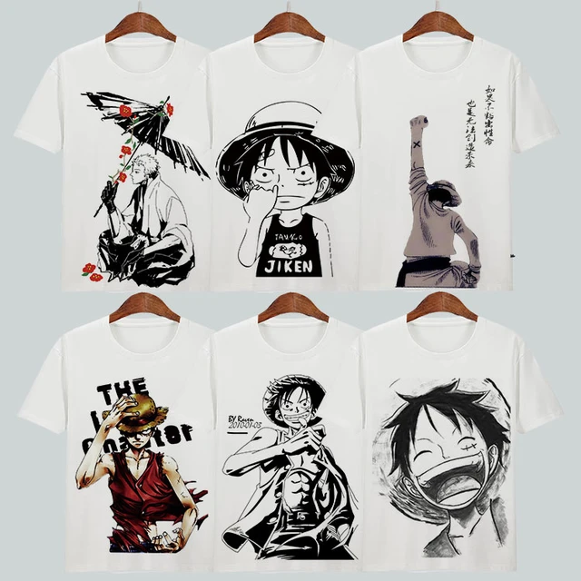 Anime T-Shirt ONE PIECE Roronoa Zoro Trafalgar Law Cosplay Short