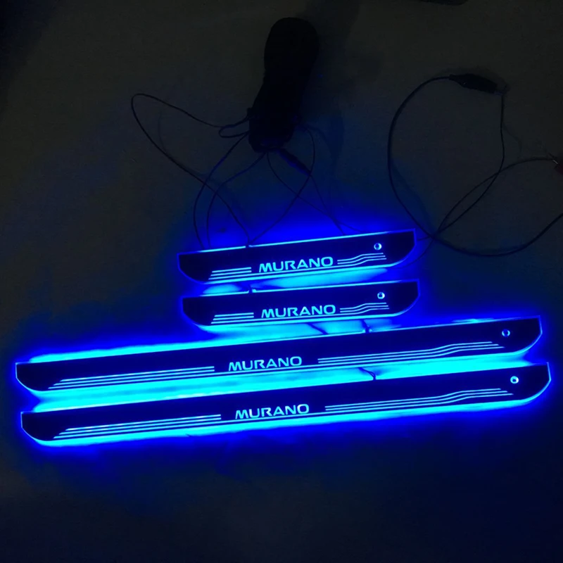 4pcs/Applicable to MURANO Streaming Dynamic LED Lamp Door Welcome Pedal/Dynamic Lighting Vehicle Th - 4000227873599