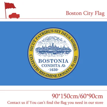 

15PCS Flag Boston City Flag Of US Massachusetts State 60*90cm 90*150cm Flag 3x5ft 100d Polyester Banners For Campaign Vote