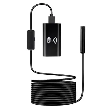 

F99 WiFi Endoscope HD 720P 6 LED 8mm Lens IP67 Waterproof Industrial Inspection Camera Borescopes for Phone Laptop PC Computer