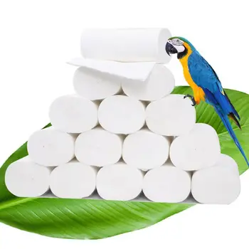 

20 Rolls Toilet Paper No Fluorescent Virgin Wood Pulp 4-Ply Skin Care Tissue M0XD