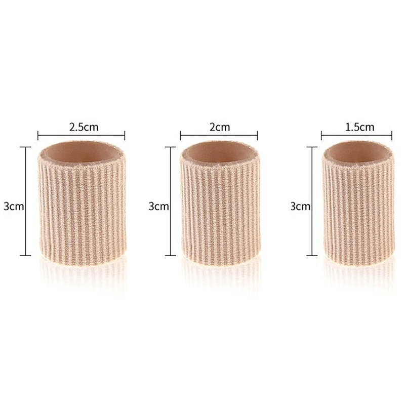 1/2pcs Anti-Wear Fiber Gel Tube Toe Finger Protector Pedicure Corn Callus Pain Relief Foot Care Cap Cover Separator Silicone