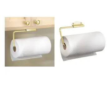 

Paper Towel Holder, Under Shelf, Gold Color