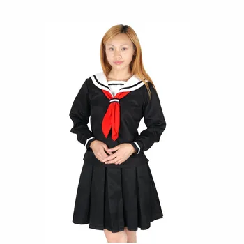 

Japanese Anime Jigoku Shojo Hell Girl Cosplay Costume Enma Ai Cosplay Costume JK Uniform School Students Uniforms Sailor Suits