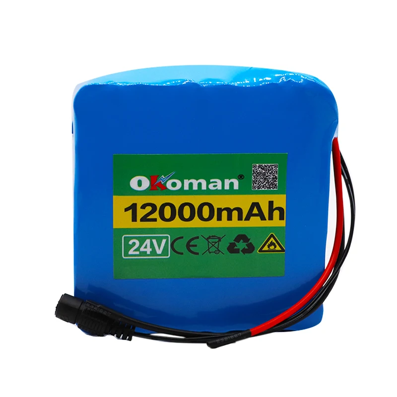 High capacity 12ah lithium battery pack 25.2V 12000mAh Suitable for bicycle electric scooter wheelchair harvester BMS
