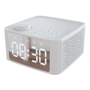 

Durable B1 Bluetooth Speaker with Stand Double Alarm Clock Radio Card Subwoofer Desktop Multi-Function Gift Audio Speaker