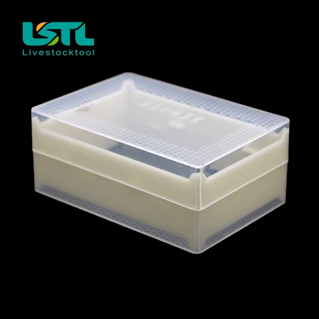 10 Db Méhészet 250 G/500 G Méz Kazetta Átlátszó Műanyag Fészek Mézes Doboz Eltávolítható Tiszta És Egészségügyi