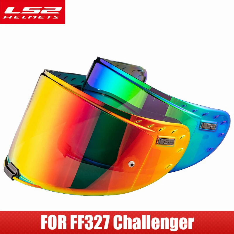 LS2 FF327 Challenger Helmet Visor Rainbow Silver Black Ready Motorcycle Replacement | Автомобили и мотоциклы