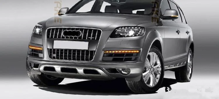 Подходит для Audi Q7 2006-2009 автомобильные аксессуары белый светильник s дневной ходовой светильник Желтый поворотный светильник светодиодный противотуманный светильник автомобильный светильник s