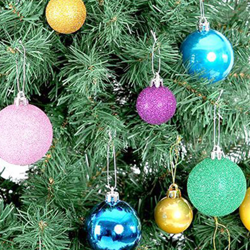10 шт., креативный Рождественский шар, Блестящий Матовый блестящий шар, украшения для рождественской елки, вечерние украшения DIY, украшения для праздника