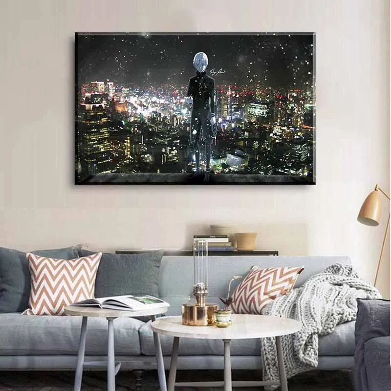 5 Pieces Canvas Painting Ken Kaneki Tokyo Ghoul For Modern Decorative Bedroom Living Room Home Wall Art Decor | Дом и сад