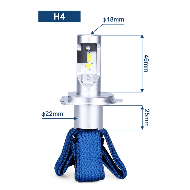 Philips 9003 HB2 H4 светодиодный Ultinon Essential 12 В 11342UEX2 6000K Автомобильный фонарь дальнего и