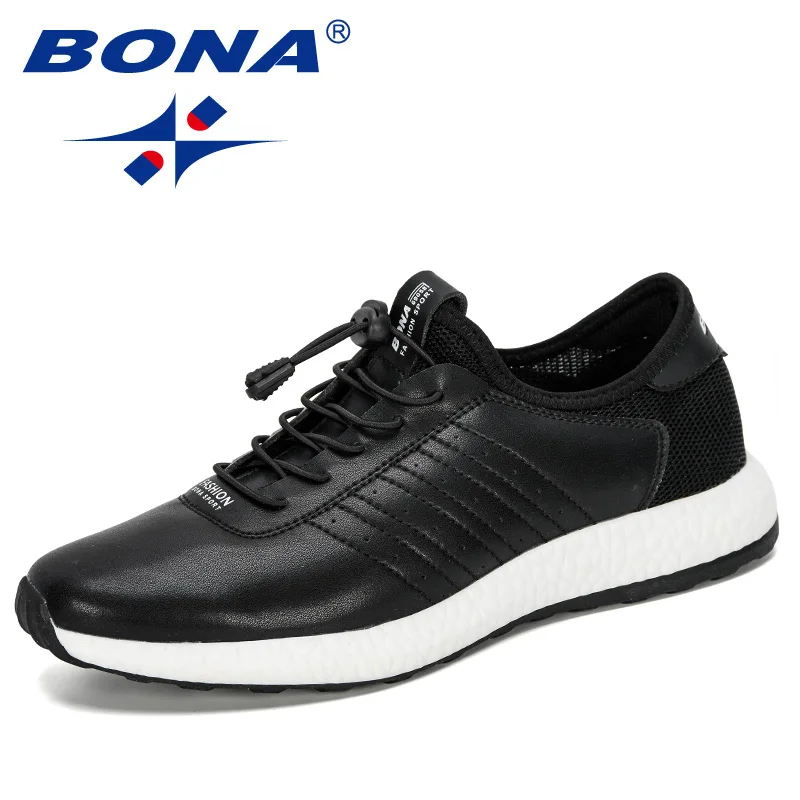 BONA/Новинка года; дизайнерская популярная мужская повседневная обувь; уличные кроссовки; удобная модная мужская прогулочная обувь на плоской подошве; Мужская обувь для отдыха
