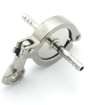 

304 Stainless Steel Sanitary Pipe Fitting Set 19mm Hose Barb Ferrule + 3/4" Tri Clamp + Silicon Gasket For Home Brew