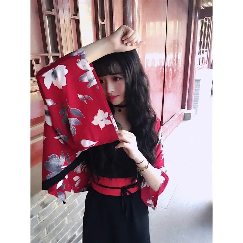 Женский юката для женщин haori Япония Гейша костюм obi национальное платье