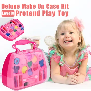 

Princess Girl's Pretend Play Toy Deluxe Makeup Palette Set NON TOXIC For Kids Portable Kids toys Juguetes Brinquedos игрушки New