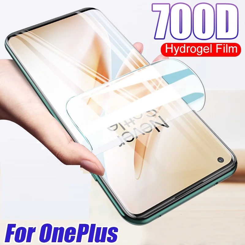 9D Full Protective For Oneplus 5 5T 6 6T 7 7T 8T Screen Protector 1+7 1+8T One Plus Nord N10 N100 Hydrogel Film Case | Мобильные