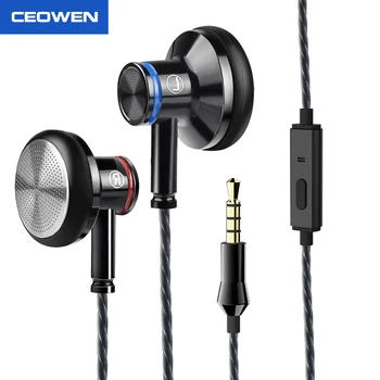 

CEOWEN A6 Wired Earphone New Style High Quality HIFI Stereo Flat Head Earbuds For Smart Phones Built-in HD Microphone